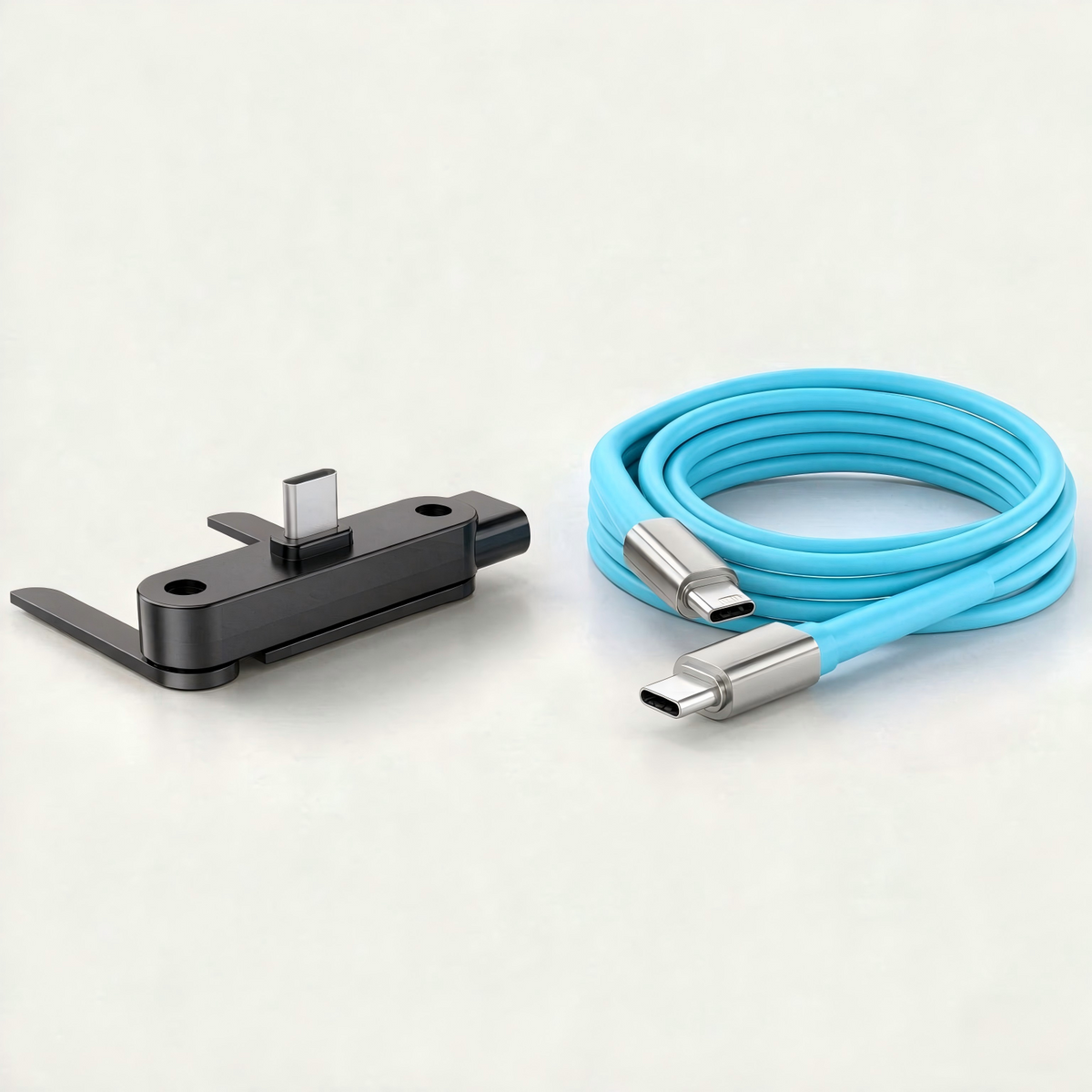 🔋50% RABATT! ⚡Snabbladdningsadapter med 240W Type-C-kabel i zinklegering och silikon – komplett laddningskit