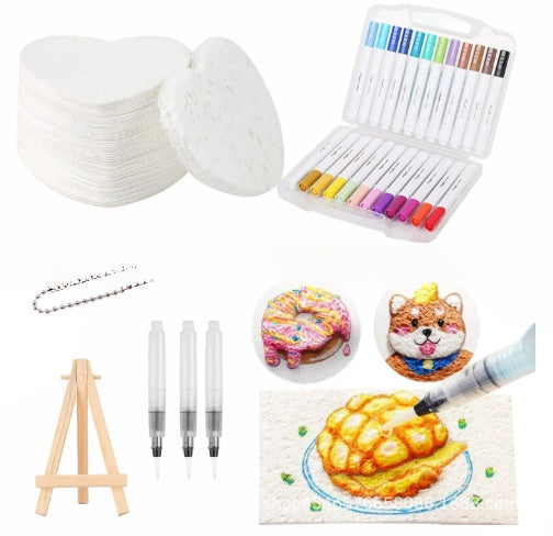 đš 50% RABATT NU! Magic Fluffy Pigments & 3Dâpapper â rita, fukta och se motivet svĂ€lla â kreativ magi för alla Ă„ldrar âšđïž