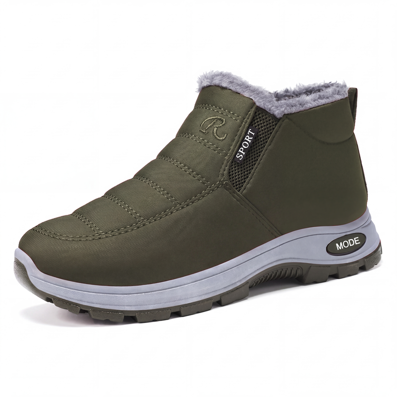 Vintervarma slip-on snöstövlar för män