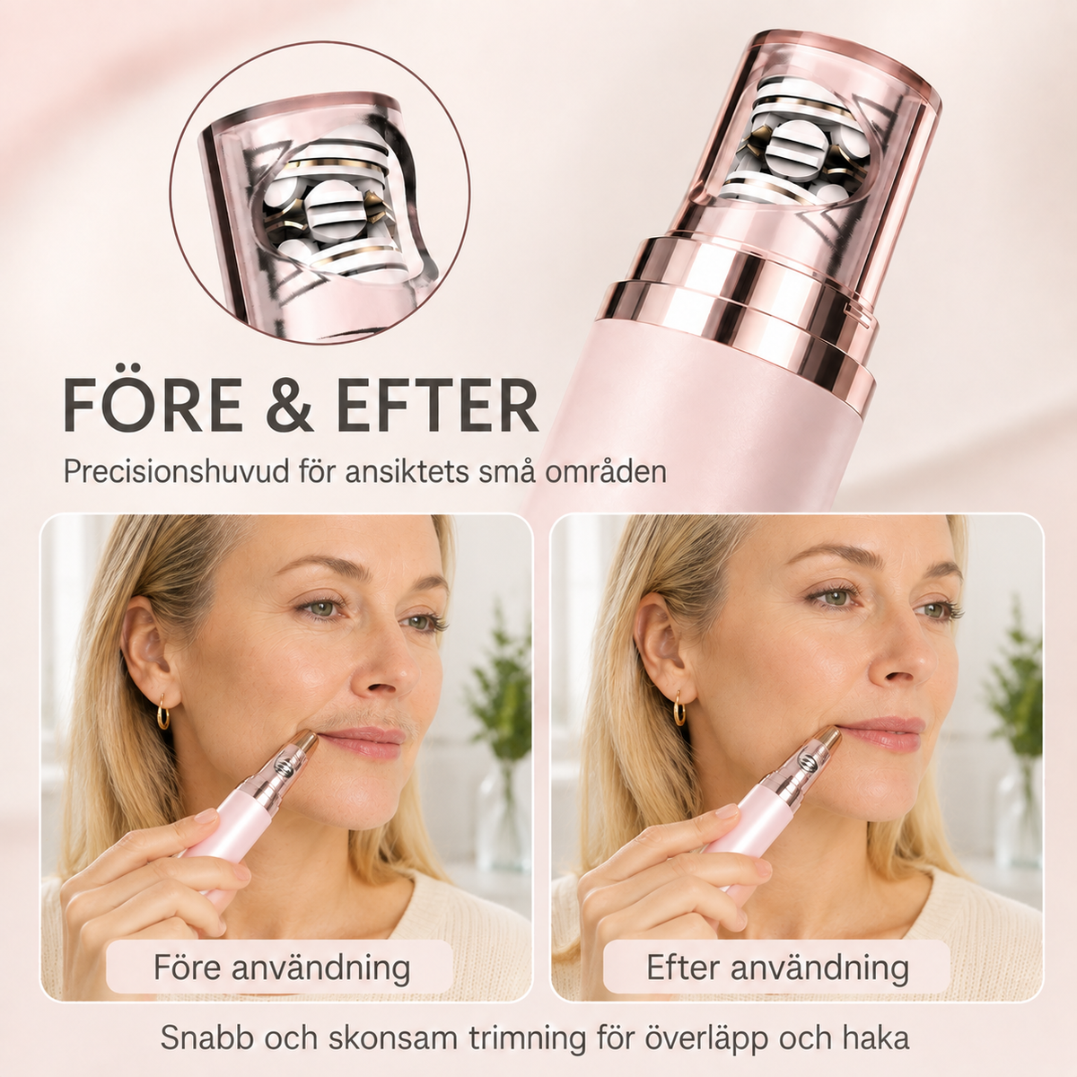 2-i-1 ansiktstrimmer för ögonbryn och ansiktshår✨️