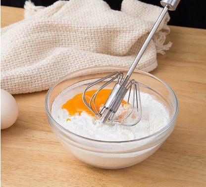 🛒50% RABATT NU! 🌟Semiautomatisk visp i rostfritt stål – Enkel att använda för grädde, äggsmet och bakning 🧁✨