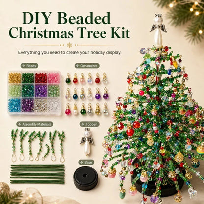 🎄✨ DIY-kit för julgran med pärlor – 🎅Skapa din egen glittrande juldekoration