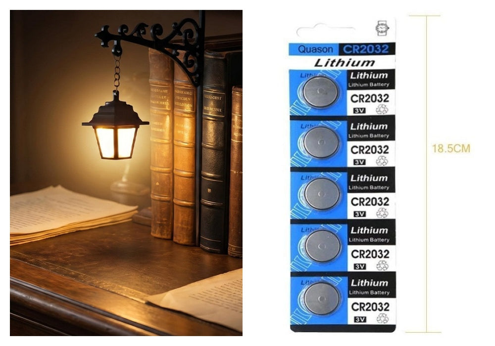 🏆🇸🇪 Populär bland svenska kunder📚 Miniatyrbokstöd i Retro Gatlyktstil – Skapa Magi På Din Bokhylla