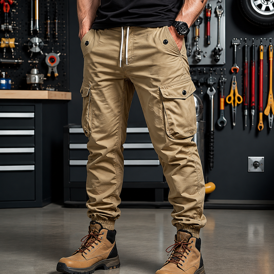 👖🎯Urban Tactical Cargo-byxor – Avsmalnande Passform & Många Fickor