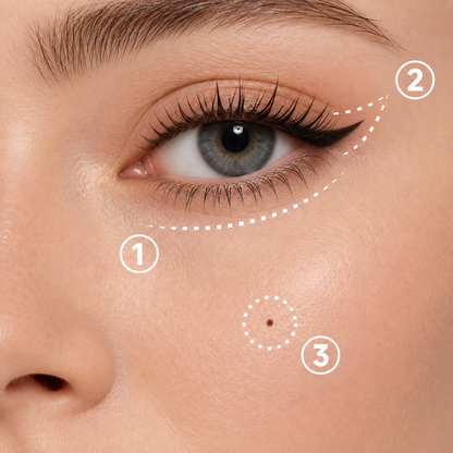 ✨50% RABATT NU! ✨3-i-1 Eyeliner och Undre Fransstämpelkit