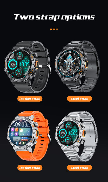 ⌚ 50 % RABATT NU! 🔦 Robust smartklocka för friluftsliv – med LED-ficklampa, HD-samtal och smarta funktioner – perfekt för äventyr och träning 🏔️