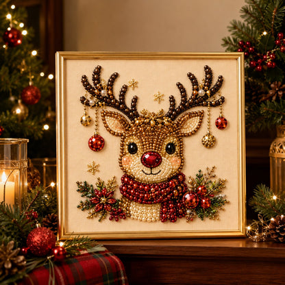 🧘Avkopplande och nybörjarvänligt - 🎨💎DIY diamantmålningskonstkit med julpärlor