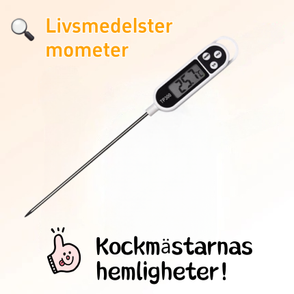 Digital termometer för olika användningsområden: matlagning, olja, mjölk och varmvatten
