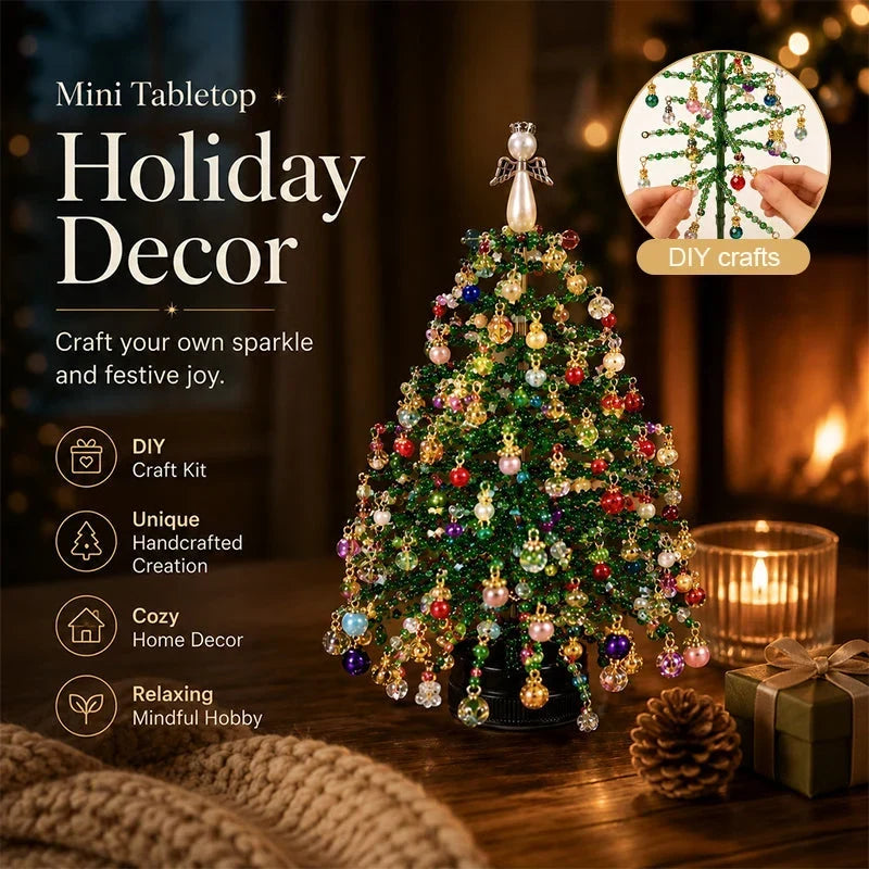 🎄✨ DIY-kit för julgran med pärlor – 🎅Skapa din egen glittrande juldekoration