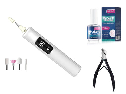 ✨ Professionell elektrisk nagelfil med 99 hastighetsnivåer och 4 sliphuvuden – för exakt nagelvård hemma 💅