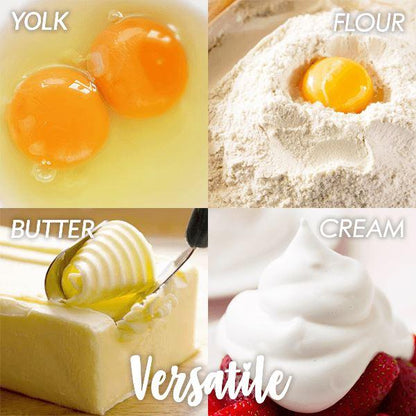 🛒50% RABATT NU! 🌟Semiautomatisk visp i rostfritt stål – Enkel att använda för grädde, äggsmet och bakning 🧁✨