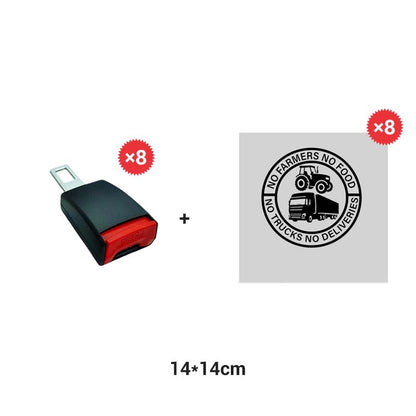 🔥Förlängning för bilbälteslås, säkerhetsbältesklämmor