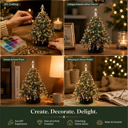 🎄✨ DIY-kit för julgran med pärlor – 🎅Skapa din egen glittrande juldekoration