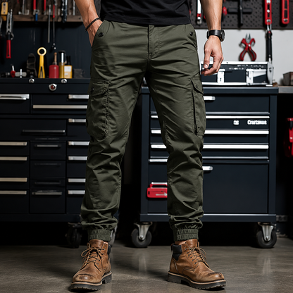 👖🎯Urban Tactical Cargo-byxor – Avsmalnande Passform & Många Fickor
