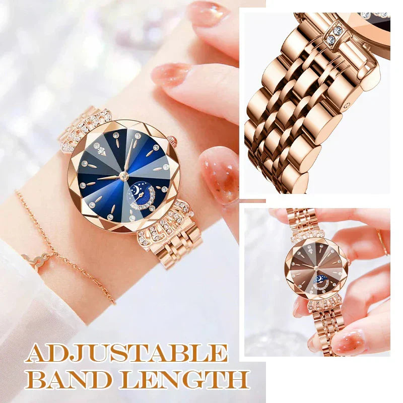 💎⌚ Diamond Moon Star Fashion Watch för kvinnor