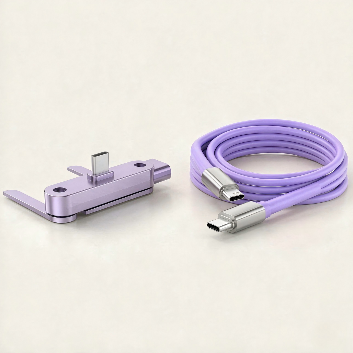 🔋50% RABATT! ⚡Snabbladdningsadapter med 240W Type-C-kabel i zinklegering och silikon – komplett laddningskit