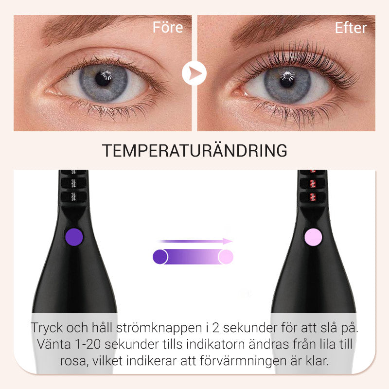 ✨ 50 % RABATT NU! 👁️ Skonsam uppvärmd ögonfransböjare för naturligt lyft och långvarig böjning