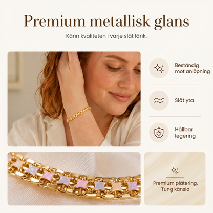 📿🔥Armband för damer med sammanfogad guldkedja