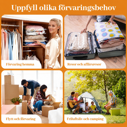 🎁 Resevakuumförvaringspåsar & Portabel Pumpuppsättning