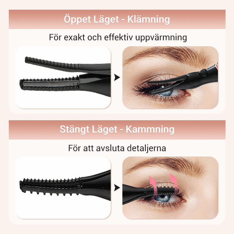✨ 50 % RABATT NU! 👁️ Skonsam uppvärmd ögonfransböjare för naturligt lyft och långvarig böjning