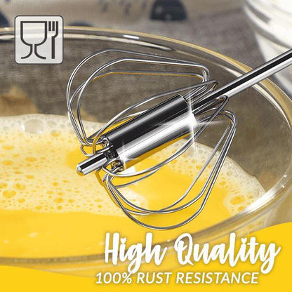 🛒50% RABATT NU! 🌟Semiautomatisk visp i rostfritt stål – Enkel att använda för grädde, äggsmet och bakning 🧁✨