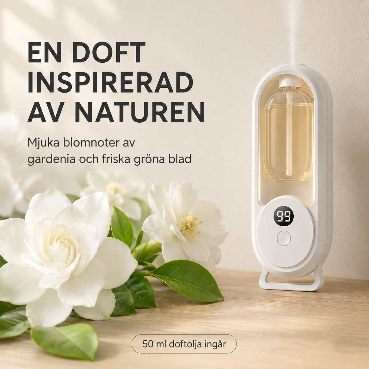 Automatisk doftspridare – väggmonterad eller fristående