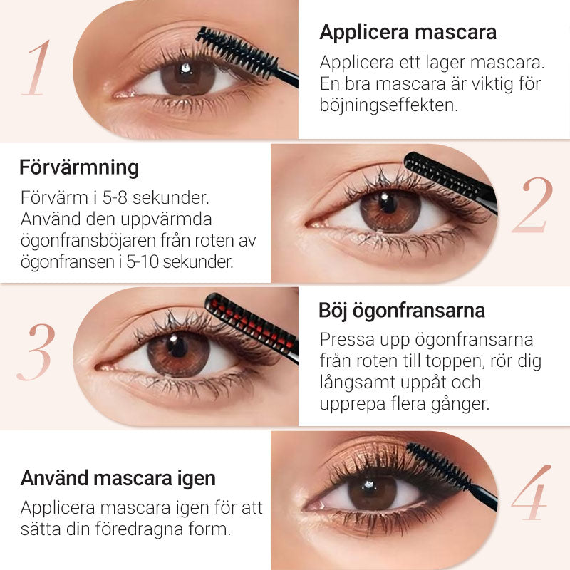 ✨ 50 % RABATT NU! 👁️ Skonsam uppvärmd ögonfransböjare för naturligt lyft och långvarig böjning