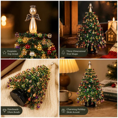 🎄✨ DIY-kit för julgran med pärlor – 🎅Skapa din egen glittrande juldekoration