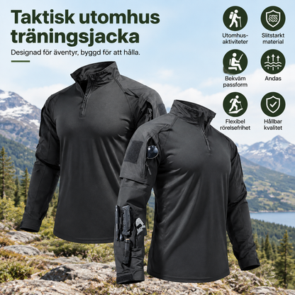 🧗50% RABATT 🎒 | HERR Outdoor Jacka med Fickor – Komfortabel Träningsjacka för Vandring & Friluftsliv