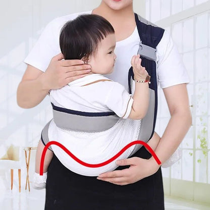👶 50% RABATT NU!Justerbar bärbar rem för enkel axel | Lätt och andningsbar höftrem i nät, lämplig för både pojkar och flickor🍼✨