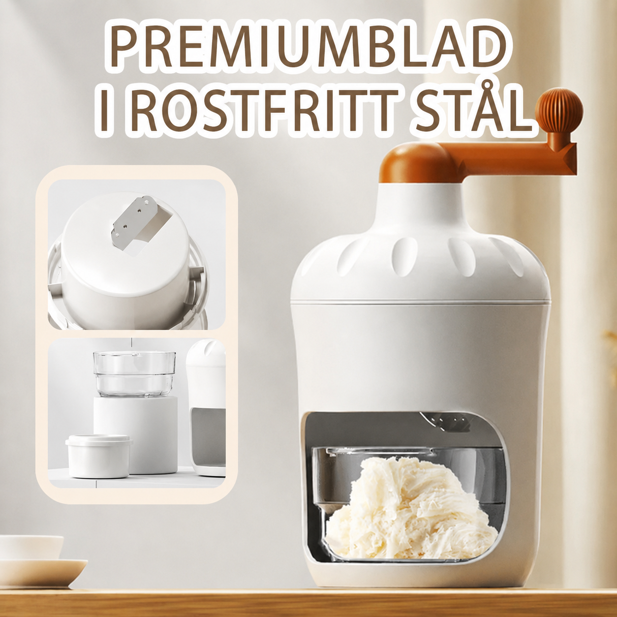 🍧Manuell Israkapparat med Isform – Gör svalkande krossad is hemma