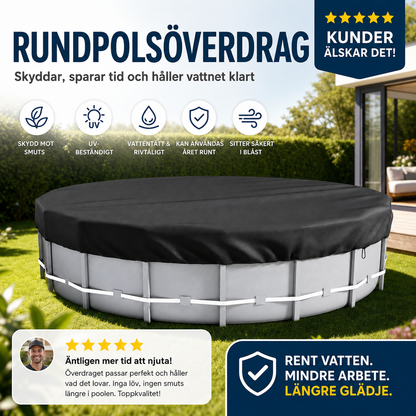 🏊 50 % RABATT NU! 🛡️ Vattentätt poolöverdrag – håller poolen renare med mindre underhåll, skyddar mot regn, löv & UV – perfekt för ovanmarkspooler ☀️