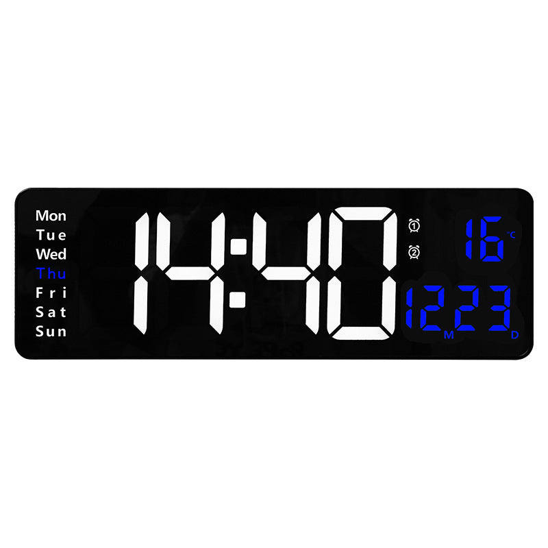 🕐 50 % RABATT NU! 📟 Digital klocka med temperatur, datum & automatisk sommartid – stor 16"-skärm, fjärrkontroll & automatisk ljusstyrka – perfekt för hemmet 🏠