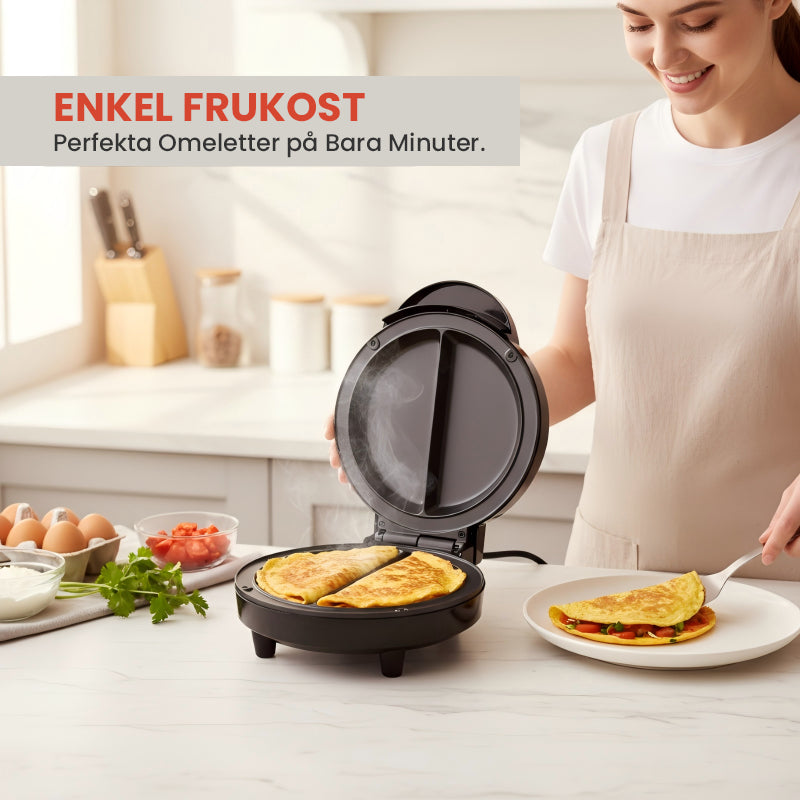 🍳 50% RABATT NU! 🔥 Multifunktionell Elektrisk Non-stick Frukostgrill – Perfekt för Pannkakor, Ägg & Bacon – Snabb Uppvärmning & Lätt att Rengöra 🏕️