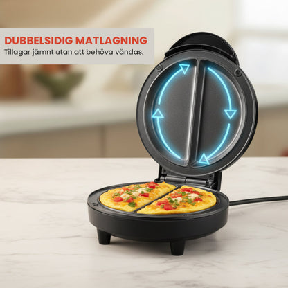 🍳 50% RABATT NU! 🔥 Multifunktionell Elektrisk Non-stick Frukostgrill – Perfekt för Pannkakor, Ägg & Bacon – Snabb Uppvärmning & Lätt att Rengöra 🏕️