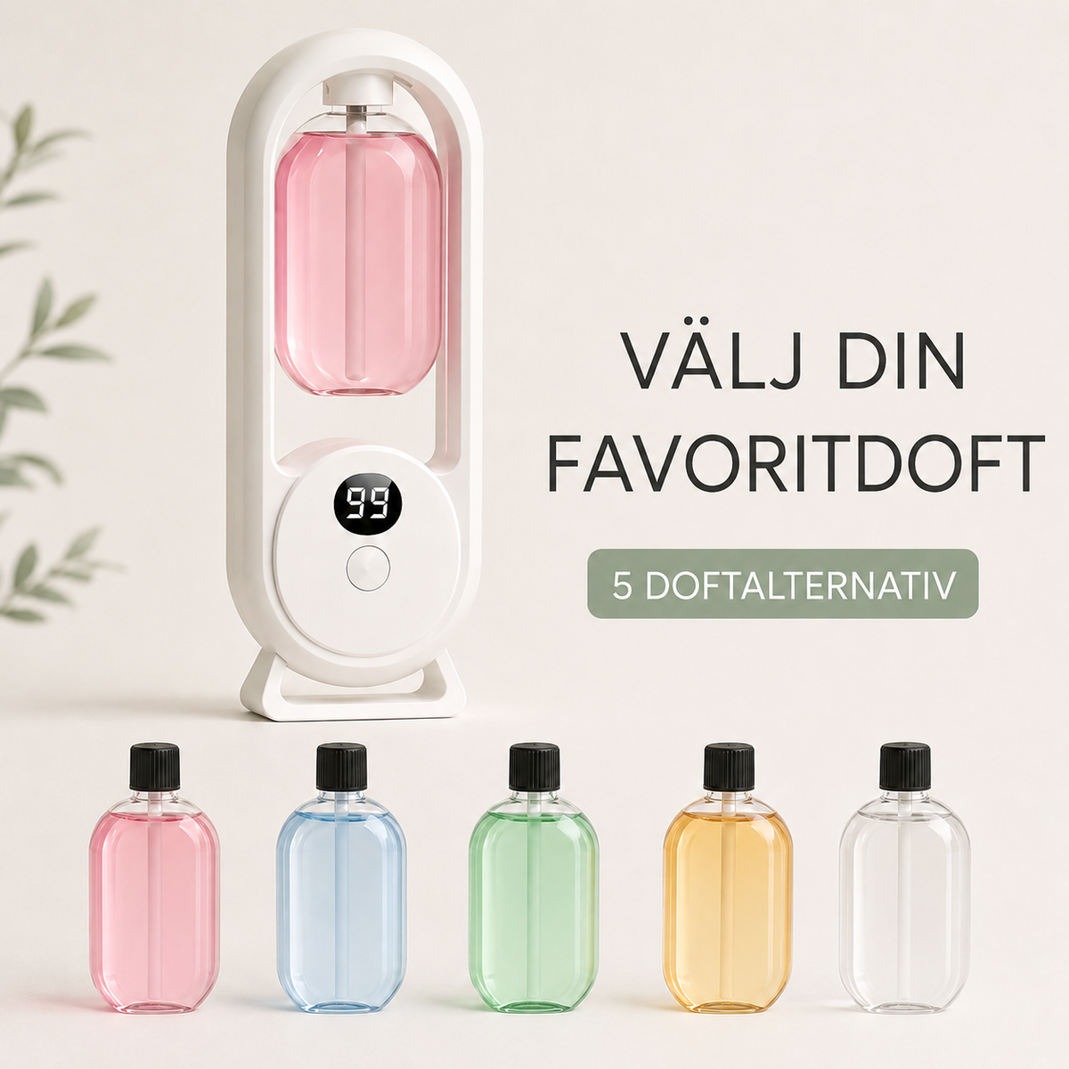 Automatisk doftspridare – väggmonterad eller fristående