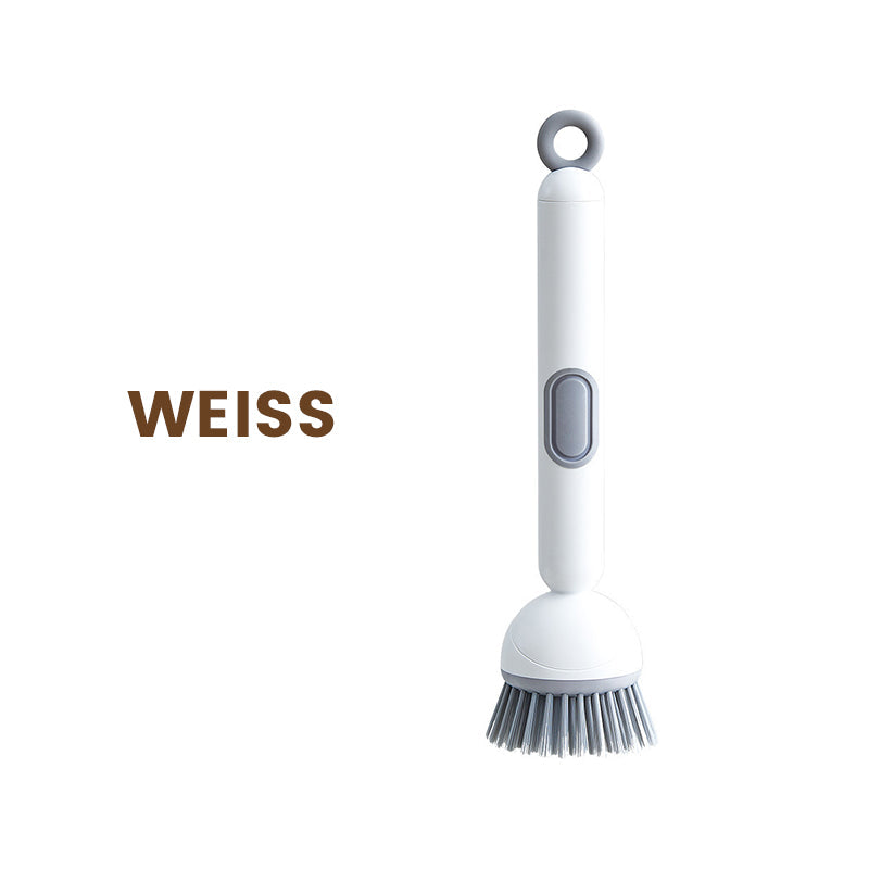 🍳 50 % rabatt! 🧼 Långhandlad roterande rengöringsborste💗 – grundlig rengöring, ryggvänlig, idealisk för bestick 💦