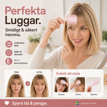 🎁 KÖP 1 FÅ 1 GRATIS!✂️ Justerbar urtunningskam för hemmabruk – trimma och forma håret enkelt hemma 💇