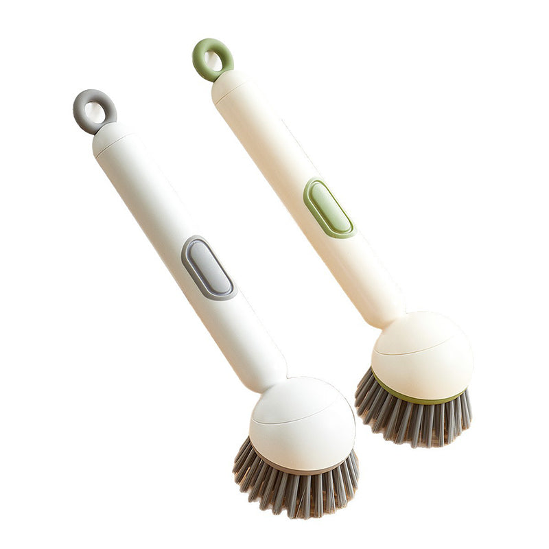🍳 50 % rabatt! 🧼 Långhandlad roterande rengöringsborste💗 – grundlig rengöring, ryggvänlig, idealisk för bestick 💦
