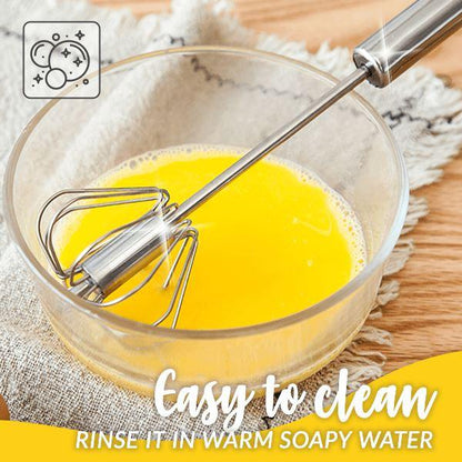 🛒50% RABATT NU! 🌟Semiautomatisk visp i rostfritt stål – Enkel att använda för grädde, äggsmet och bakning 🧁✨