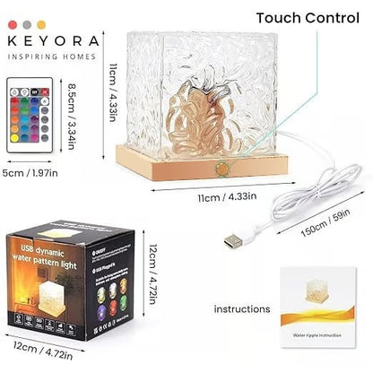 🛒50% RABATT NU! 🌊 Roterande Vågprojektor – Levande 3D-effekter, 16 Färgbyte & Lugnande Sovhjälp 🌙✨