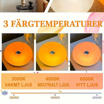 🍩 ✨Donutformad LED-bordslampa med touch – steglös dimning, 3 ljuslägen & USB-laddning