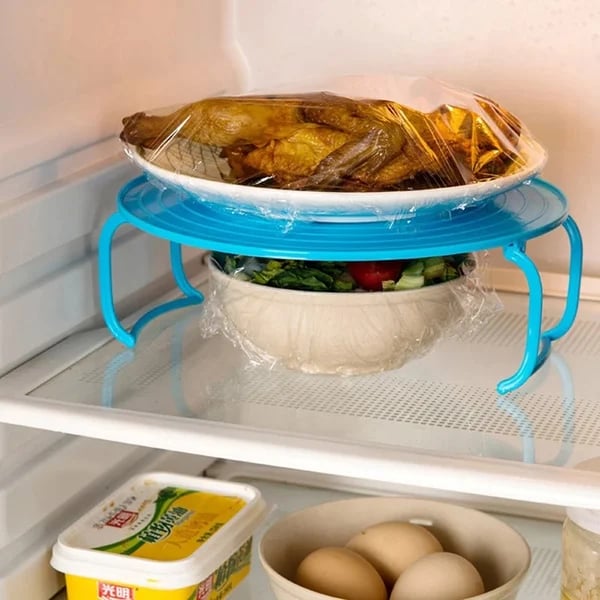 🍽️ 50 % RABATT! Skapa en extra nivå i mikrovågsugnen – hopfällbart ställ för smartare uppvärmning och mer plats