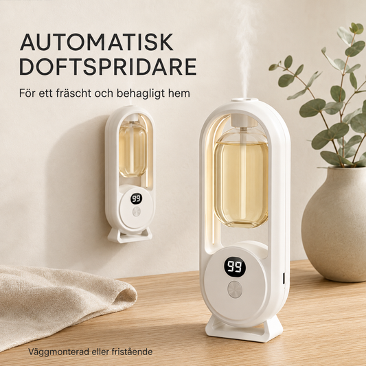 Automatisk doftspridare – väggmonterad eller fristående