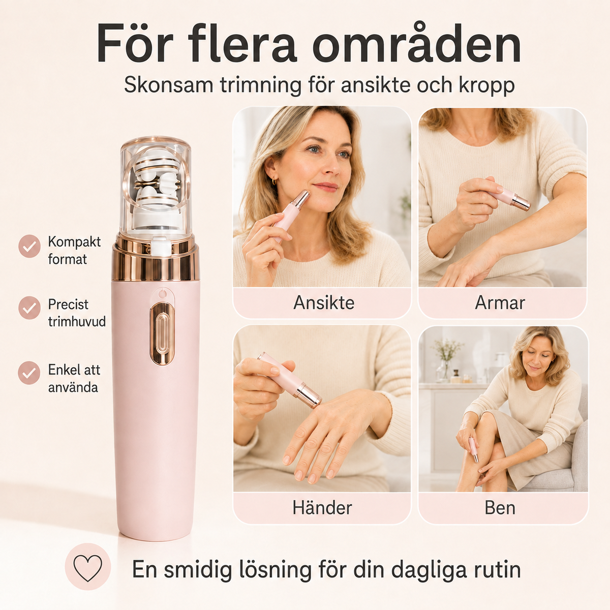 2-i-1 ansiktstrimmer för ögonbryn och ansiktshår✨️