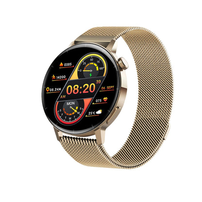 ✨⌚50 % RABATT | Ultratunn Smartklocka för Herr – Bluetooth-samtal, 50+ Sportlägen & IP68 Vattentålig