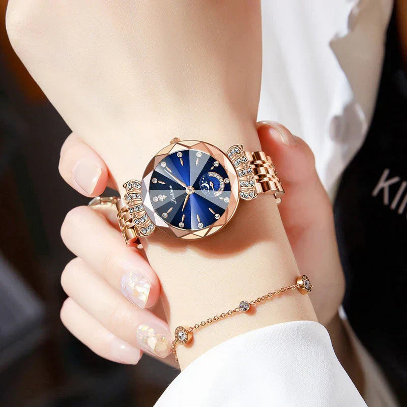 💎⌚ Diamond Moon Star Fashion Watch för kvinnor