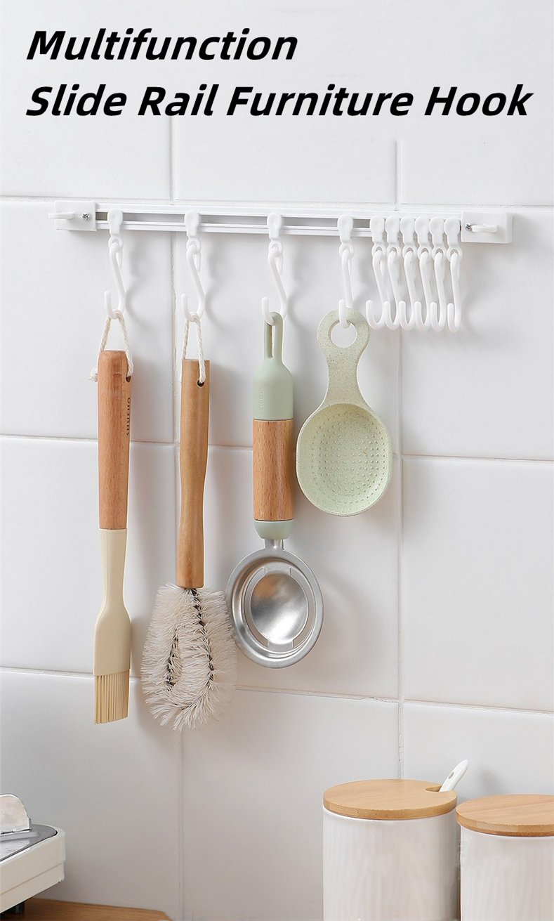 🧺Köp 1 få 1 gratis🔥! S‑formad vägghängare utan borrning – justerbara krokar, slagfri montering & mångsidig förvaring – perfekt för kök, badrum och hall 🏠✨