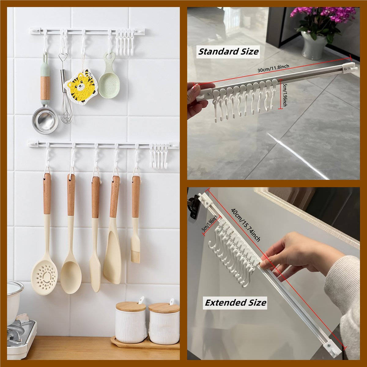 🧺Köp 1 få 1 gratis🔥! S‑formad vägghängare utan borrning – justerbara krokar, slagfri montering & mångsidig förvaring – perfekt för kök, badrum och hall 🏠✨