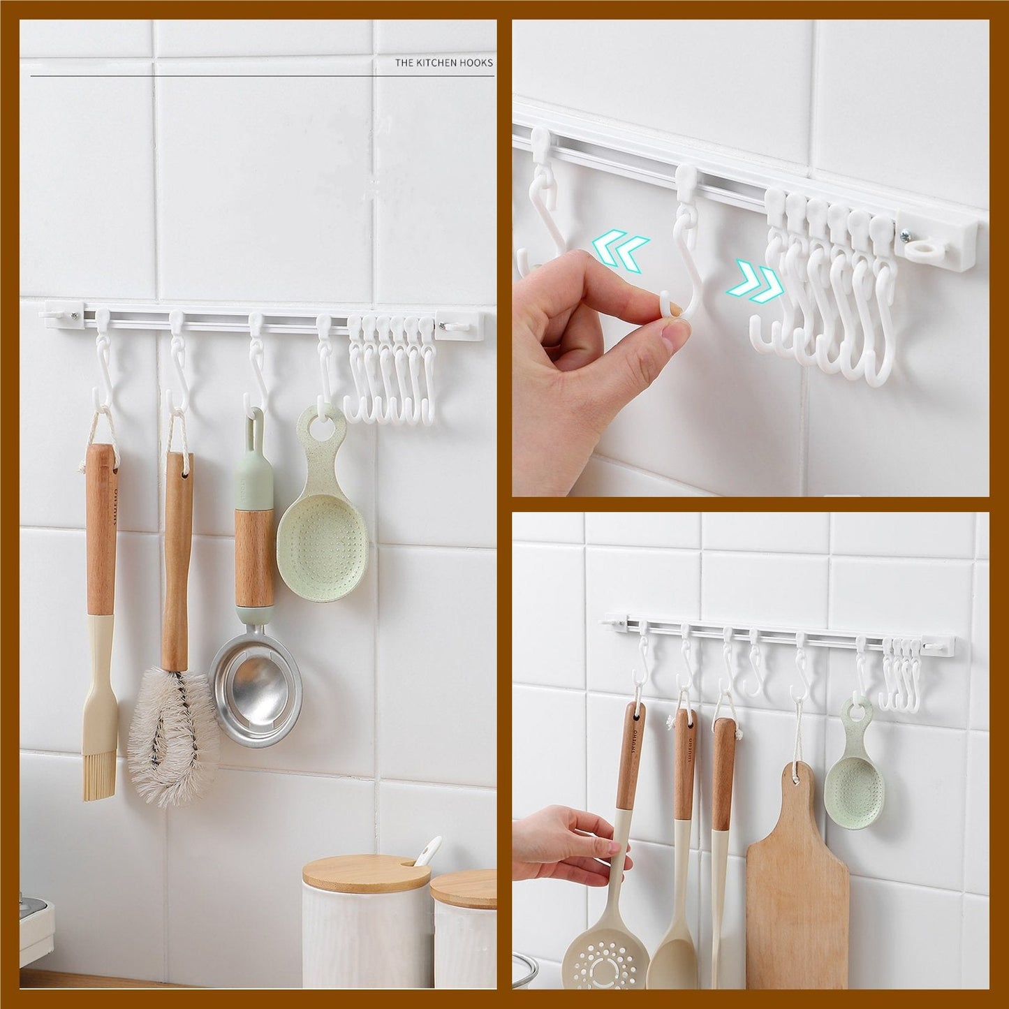 🧺Köp 1 få 1 gratis🔥! S‑formad vägghängare utan borrning – justerbara krokar, slagfri montering & mångsidig förvaring – perfekt för kök, badrum och hall 🏠✨